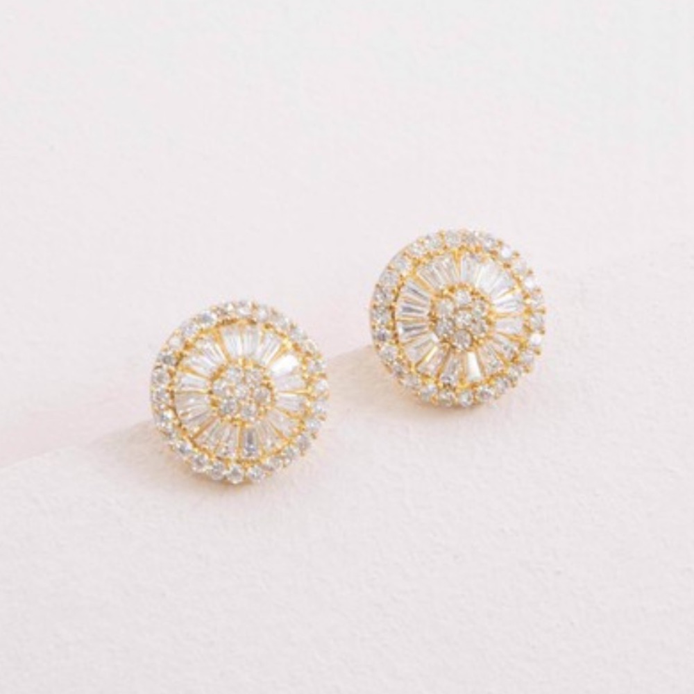 Baguette Stud Earrings